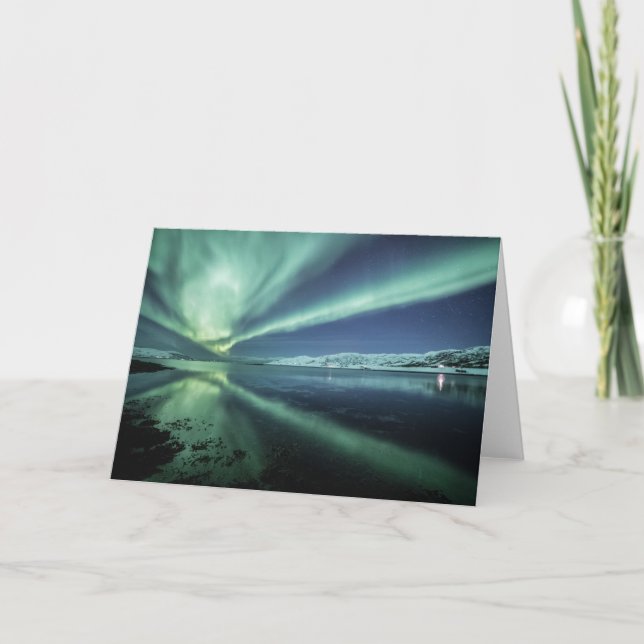 Aurora Borealis Reflection Card (Front)