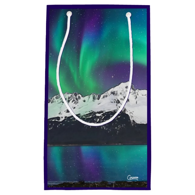 Aurora Borealis - Small Gift Bag (Front)