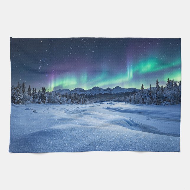 Aurora Borealis Tea Towel (Horizontal)