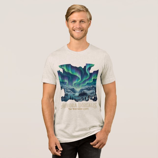 Aurora Borealis Tri-Blend Shirt (Front Full)
