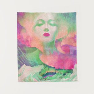 Aurora by Clive Henry colourful pink Tapestry