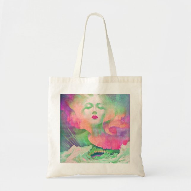 Aurora by Clive Henry colourful pink Tote Bag (Front)