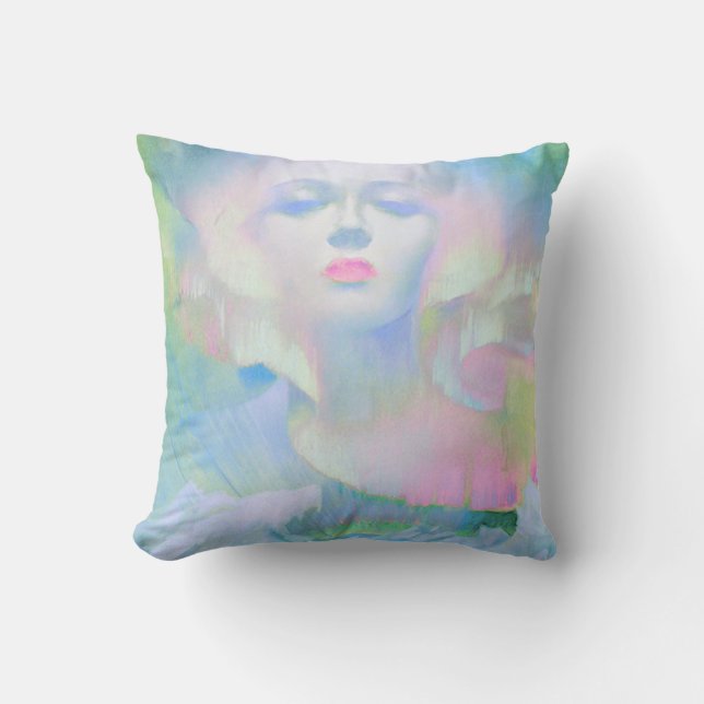 Aurora by Clive Henry pastel light Cushion (Front)