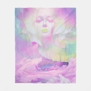 Aurora by Clive Henry pink pastels Fleece Blanket