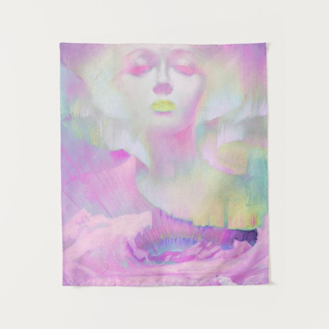 Aurora by Clive Henry pink pastels Tapestry (Front)