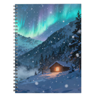 Aurora Cabin Spiral Notebook
