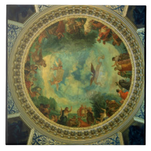 Aurora, ceiling painting possibly from the Library Tile
