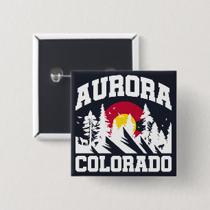 Aurora,Colorado 15 Cm Square Badge