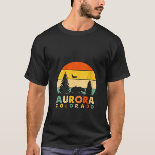 Aurora Colorado Mountain Forest National Parks Ret T-Shirt