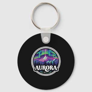 Aurora colorado rock mountains co skiing winter key ring