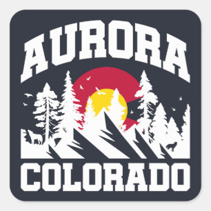 Aurora,Colorado Square Sticker