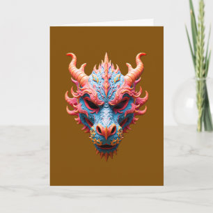 Aurora Dragon Mask Card
