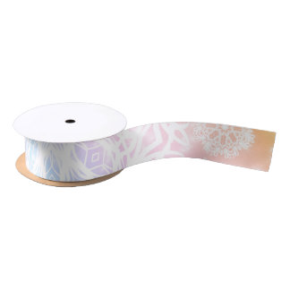 Aurora Frost Satin Ribbon