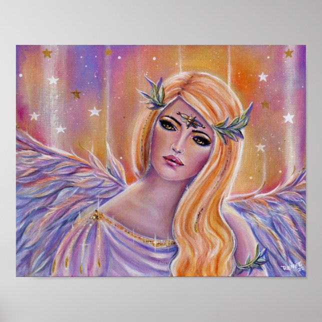 Aurora goddess of dawn by Renee Lavoie Print (Front)