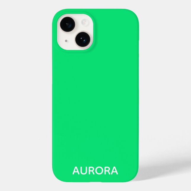 Aurora green colour name Case-Mate iPhone case (Back)