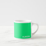 Aurora green colour name espresso cup<br><div class="desc">Aurora green colour name</div>