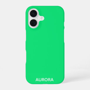 Aurora green colour name iPhone 16 case