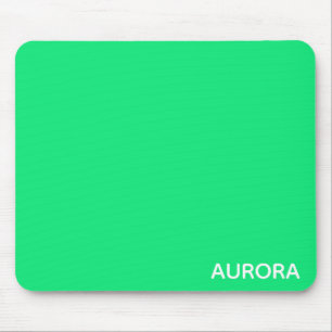 Aurora green colour name mouse pad