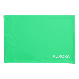 Aurora green colour name pillowcase