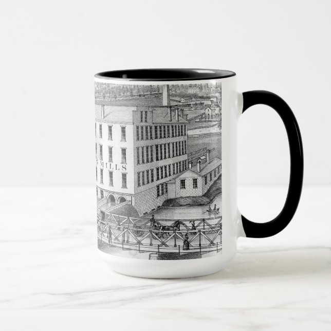 Aurora Illinois Woollen Mills 1871 Mug (Right)