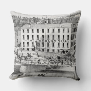 Aurora Illinois Woollen Mills 1871FOX RIVER Cushion
