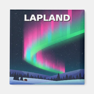 Aurora in Lapland Finland Travel Magnet