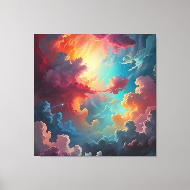 Aurora in the Clouds Canvas Print (Front)