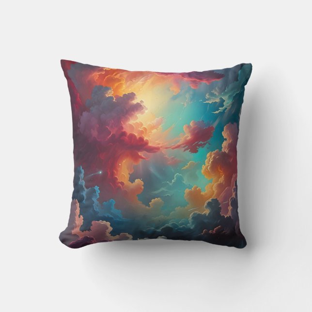 Aurora in the Clouds Cushion (Front)