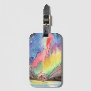 Aurora in the Valley Luggage Tag