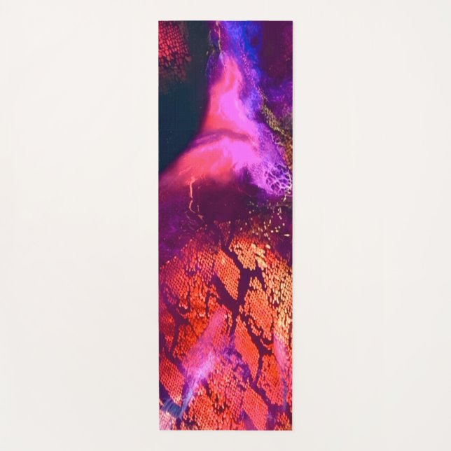 Aurora-Inspired Luxury Art Yoga Mat (Front)