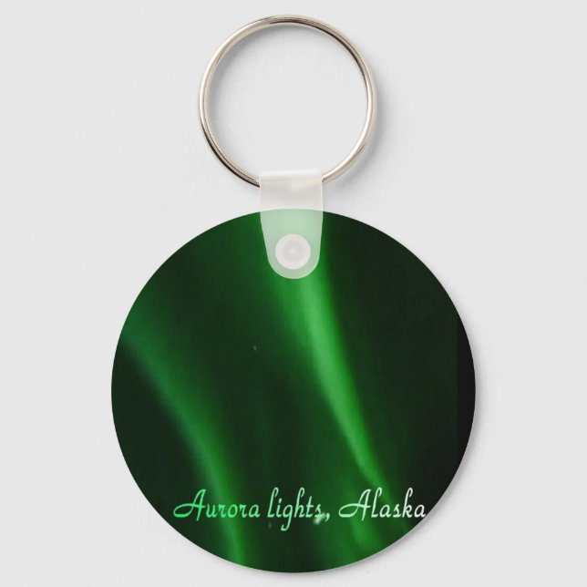 Aurora lights Alaska, keychain (Front)