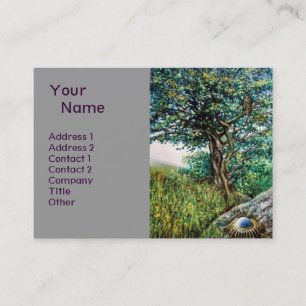 AURORA / MAGIC TREE, green, blue,grey Business Card