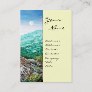 AURORA / MAGIC TREE, green, blue,white Business Card