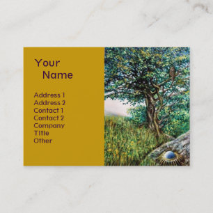 AURORA / MAGIC TREE, green, blue,yellow Business Card
