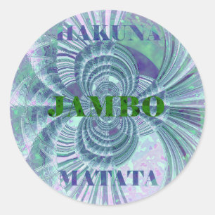 Aurora Matata Art Print Classic Round Sticker