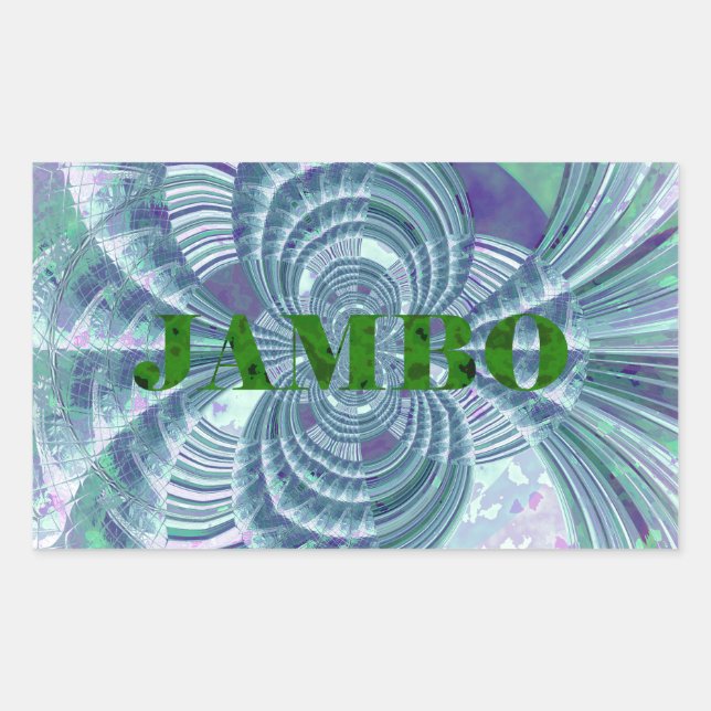 Aurora Matata Art Print Rectangular Sticker (Front)