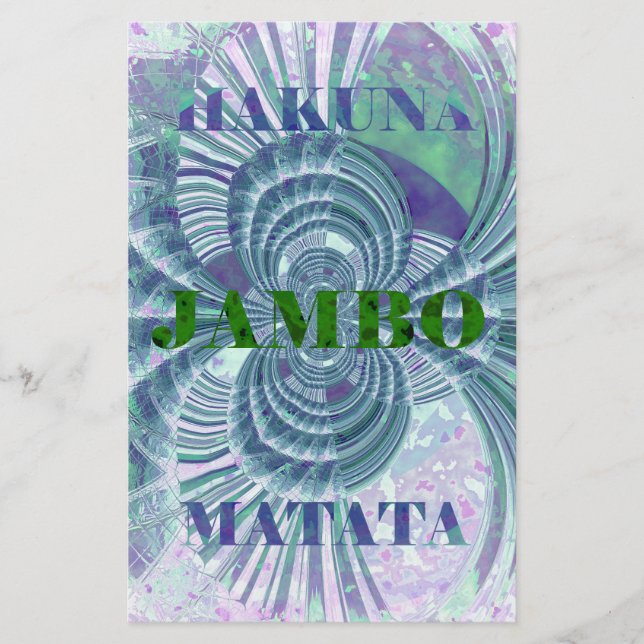 Aurora Matata Art Print Stationery (Front)