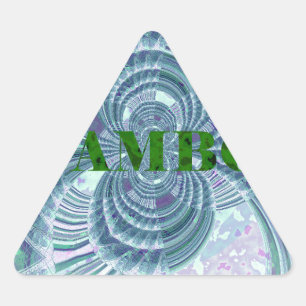Aurora Matata Art Print Triangle Sticker