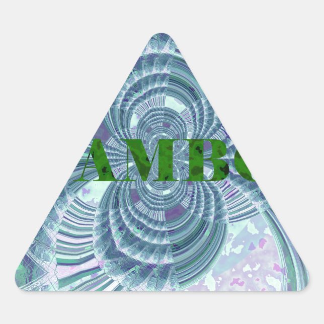 Aurora Matata Art Print Triangle Sticker (Front)