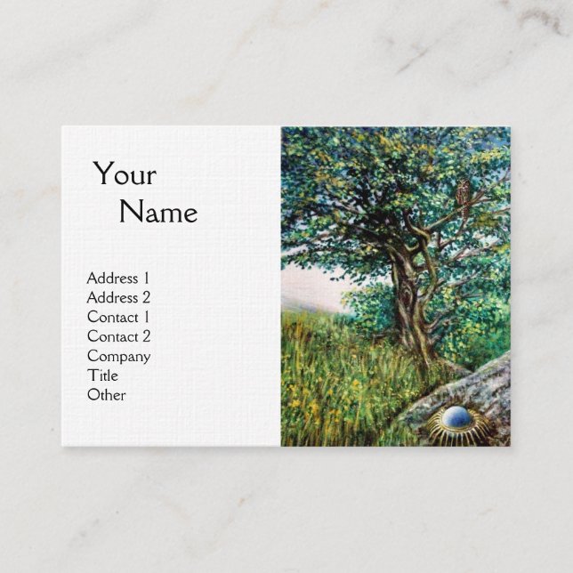 AURORA metallic linen Business Card (Front)
