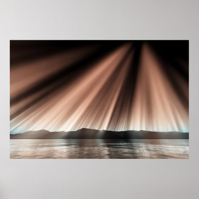 Aurora on surface poster (Front)