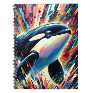 Aurora Orca Dream – Vibrant Sea Art Notebook