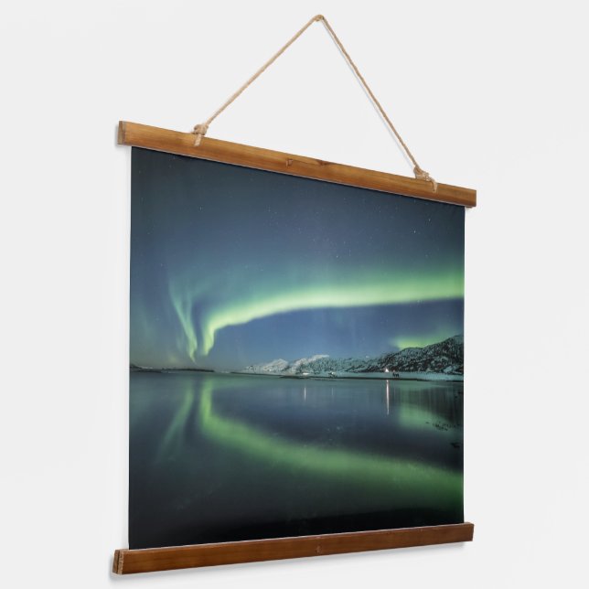 Aurora Reflection Hanging Tapestry (Angled)