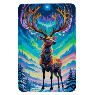 Aurora Stag: Magic in the Night Magnet