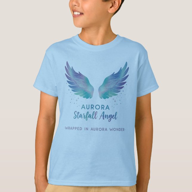 Aurora Starfall Angel Shirt Wrapped in Aurora (Front)
