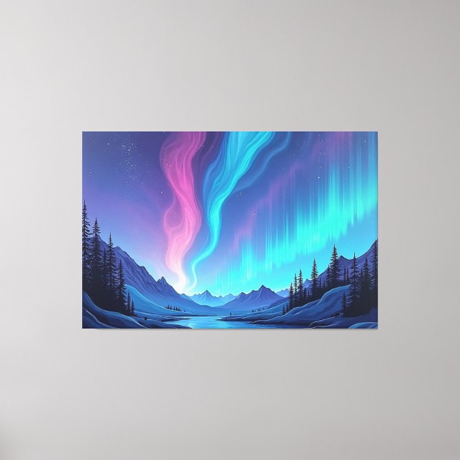 Aurora Tide – Premium 60"x40" Fluid Art Canvas Print (Front)