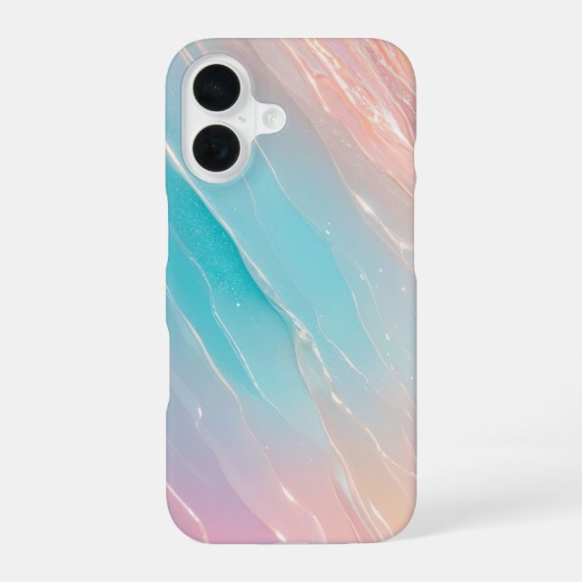 Aurora Wave Pastel Gradient Phone Case (Back)