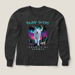 Aurora Wolfcore Stay Wild Quote Art