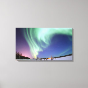 Aurora wrapped canvas print