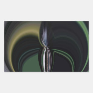 Aurora's Embrace: Cosmic Kaleidoscope Rectangular Sticker